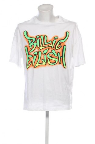 Ανδρικό t-shirt Bershka, Μέγεθος S, Χρώμα Λευκό, Τιμή 8,88 €