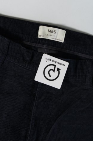 Pantaloni de bărbați Marks & Spencer, Mărime L, Culoare Albastru, Preț 44,99 Lei