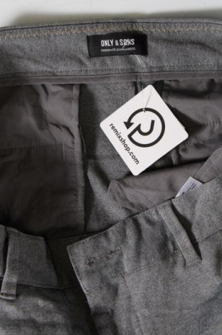 Herrenhose Only & Sons, Größe L, Farbe Grau, Preis 12,99 €