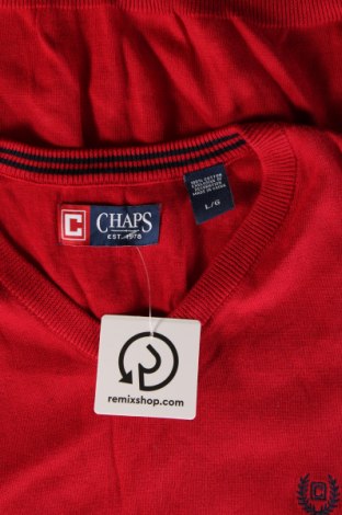 Herrenpullover Chaps, Größe L, Farbe Rot, Preis € 11,49