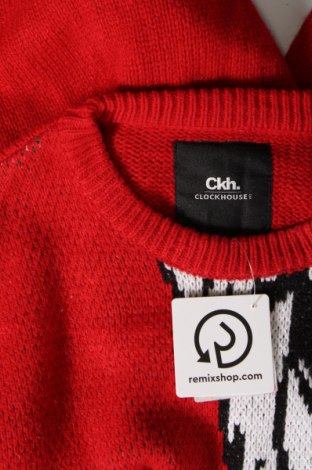 Herrenpullover Clockhouse, Größe M, Farbe Rot, Preis € 11,49