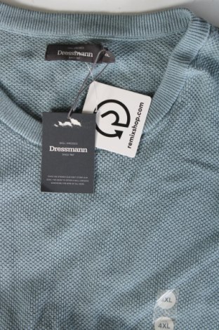 Herrenpullover Dressmann, Größe 4XL, Farbe Blau, Preis € 75,49