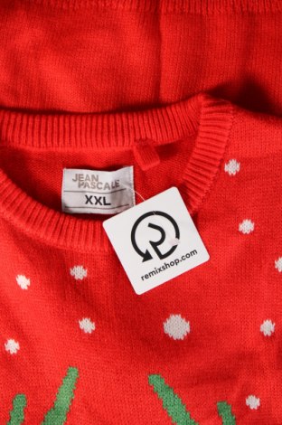 Herrenpullover Jean Pascale, Größe XXL, Farbe Rot, Preis € 11,49