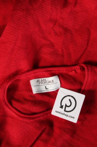 Herrenpullover Jean Pascale, Größe M, Farbe Rot, Preis € 12,99