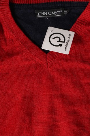 Herrenpullover John Cabot, Größe XXL, Farbe Rot, Preis € 11,49