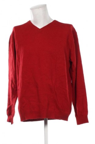 Herrenpullover John Cabot, Größe XXL, Farbe Rot, Preis 11,49 €