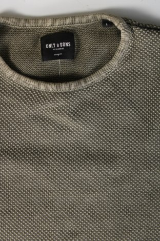 Herrenpullover Only & Sons, Größe L, Farbe Grün, Preis 11,99 €