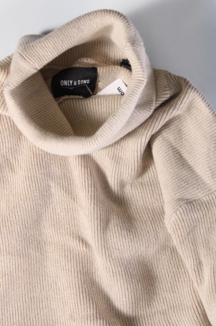 Herrenpullover Only & Sons, Größe L, Farbe Beige, Preis 11,49 €