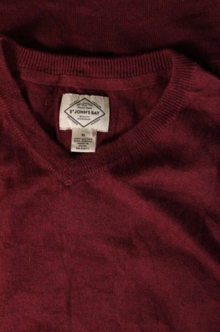 Herrenpullover St John's Bay, Größe XL, Farbe Rot, Preis € 12,99