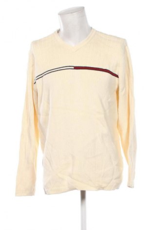 Męski sweter Tommy Hilfiger, Rozmiar L, Kolor ecru, Cena 156,99 zł