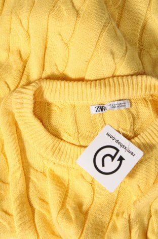 Męski sweter Zara, Rozmiar L, Kolor Żółty, Cena 46,99 zł