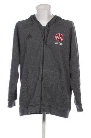 Herren Sweatshirt Adidas, Größe XXL, Farbe Grau, Preis 32,99 €