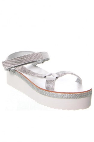 Sandalen Justfab, Größe 37, Farbe Silber, Preis 25,99 €