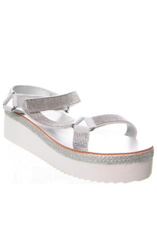 Sandalen Justfab, Größe 38, Farbe Silber, Preis 25,99 €