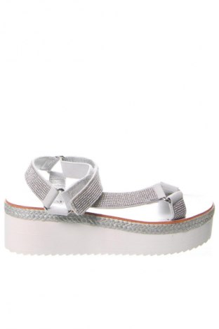 Sandalen Justfab, Größe 36, Farbe Silber, Preis € 25,99