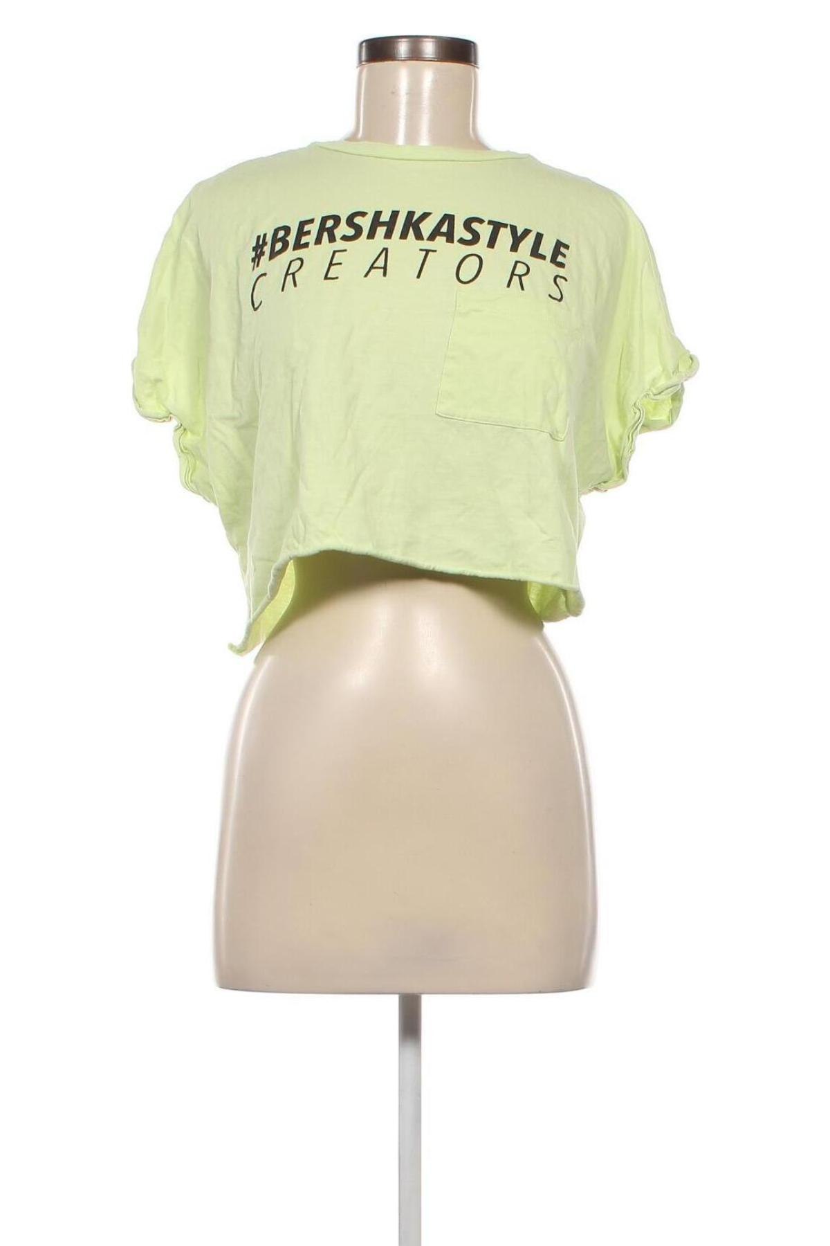 Bluză de femei Bershka, Mărime M, Culoare Verde, Preț 38,99 Lei