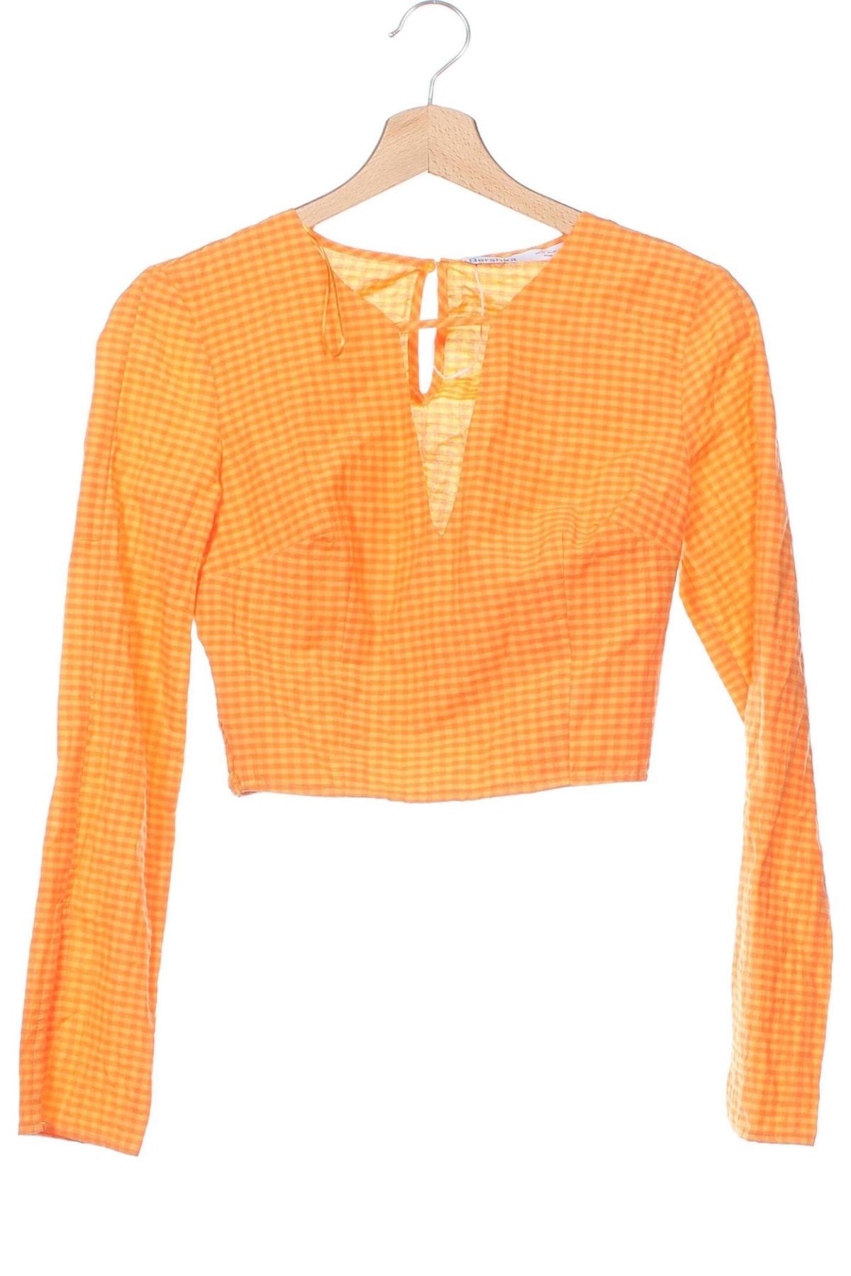 Damen Shirt Bershka, Größe XS, Farbe Orange, Preis € 6,99