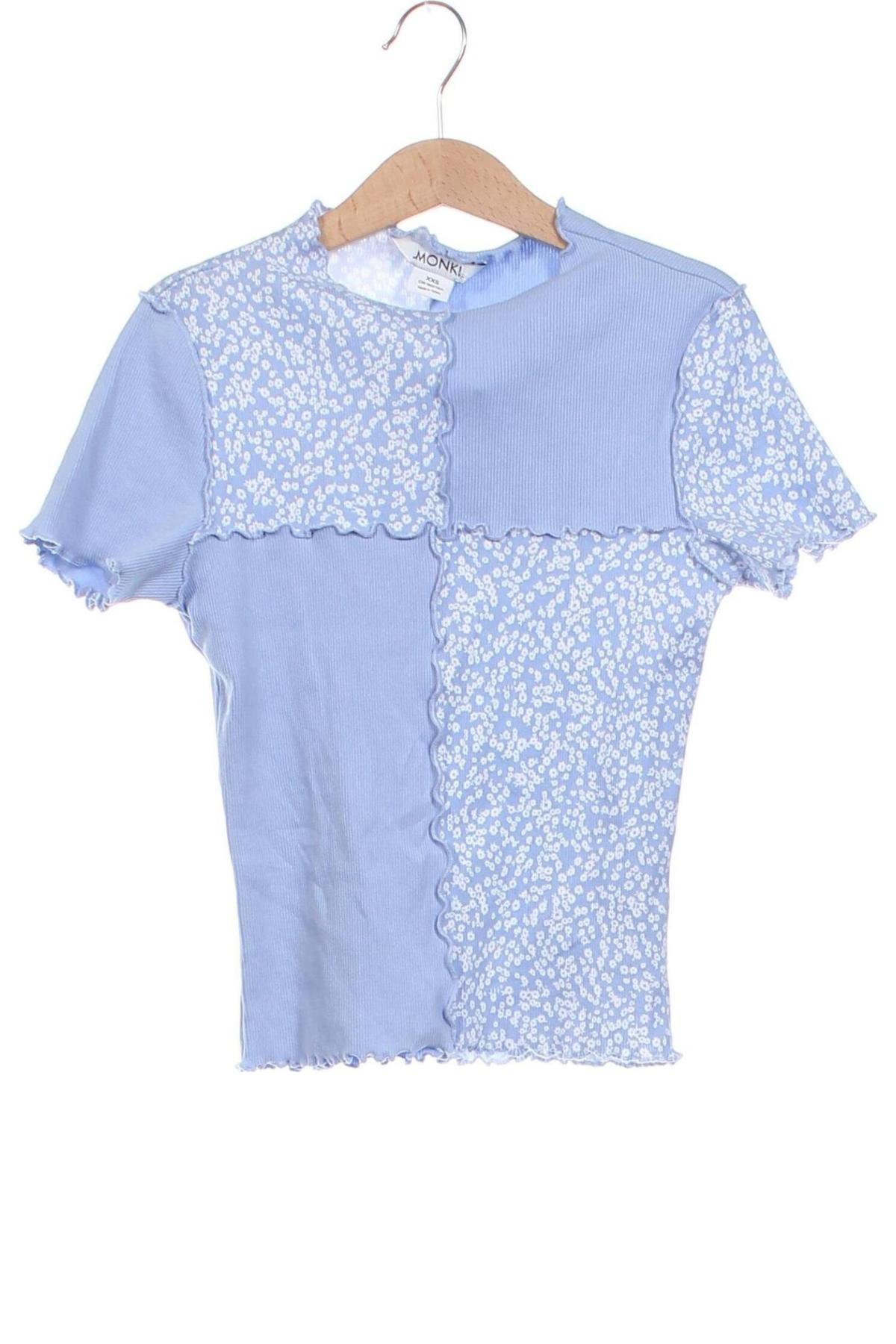 Damen Shirt Monki, Größe XXS, Farbe Blau, Preis € 3,99