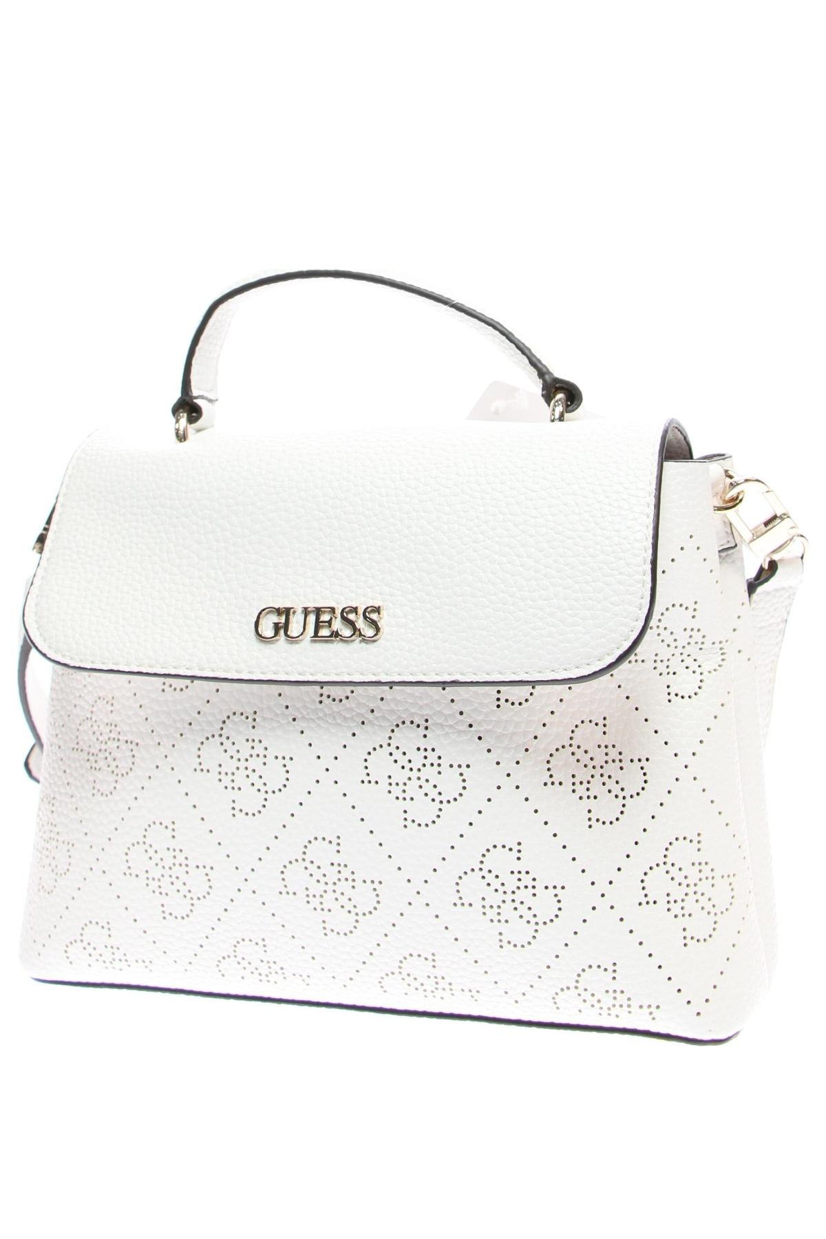 Γυναικεία τσάντα Guess, Χρώμα Λευκό, Τιμή 71,51 €