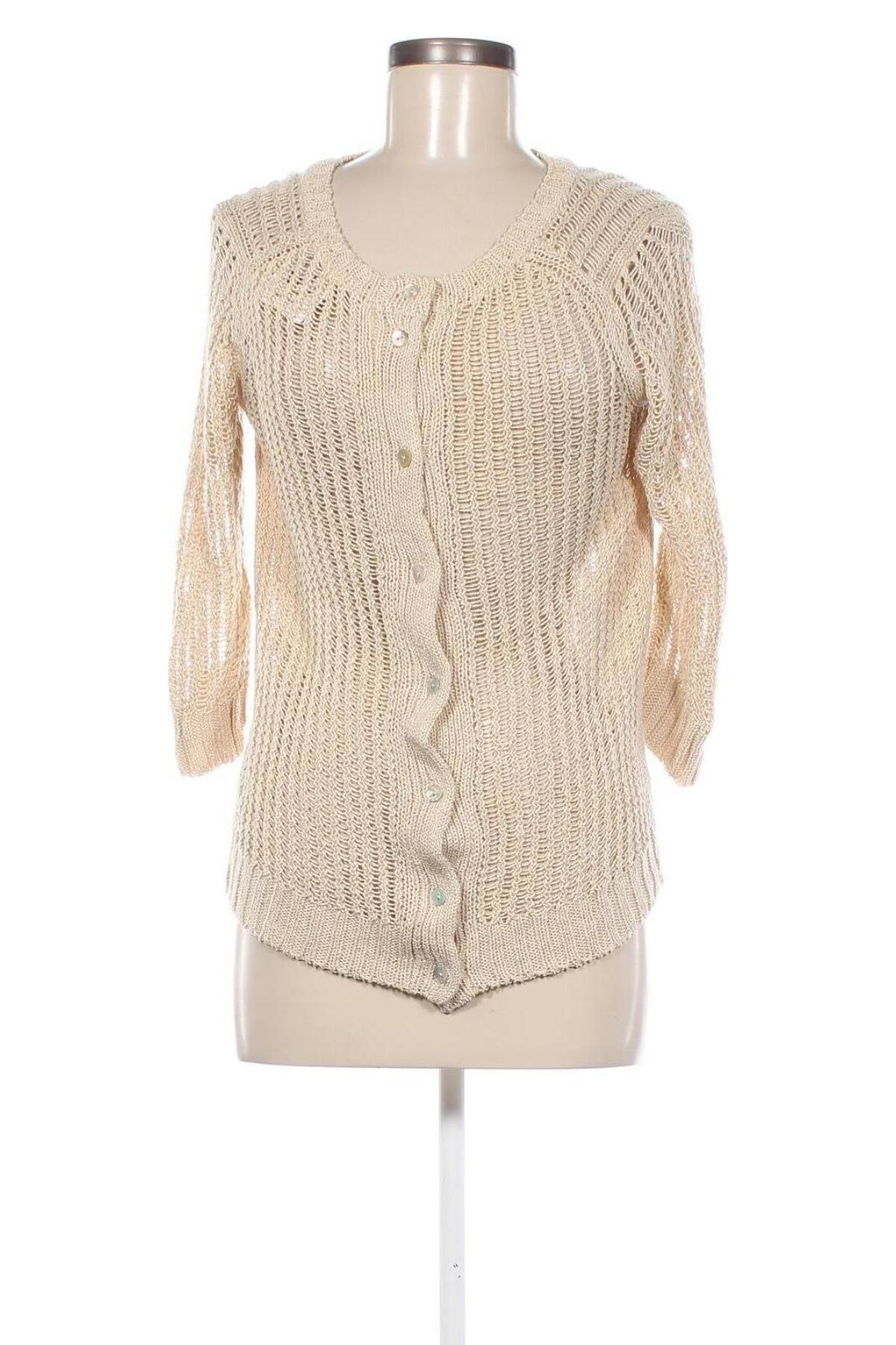 Damen Strickjacke, Größe L, Farbe Beige, Preis 20,49 €