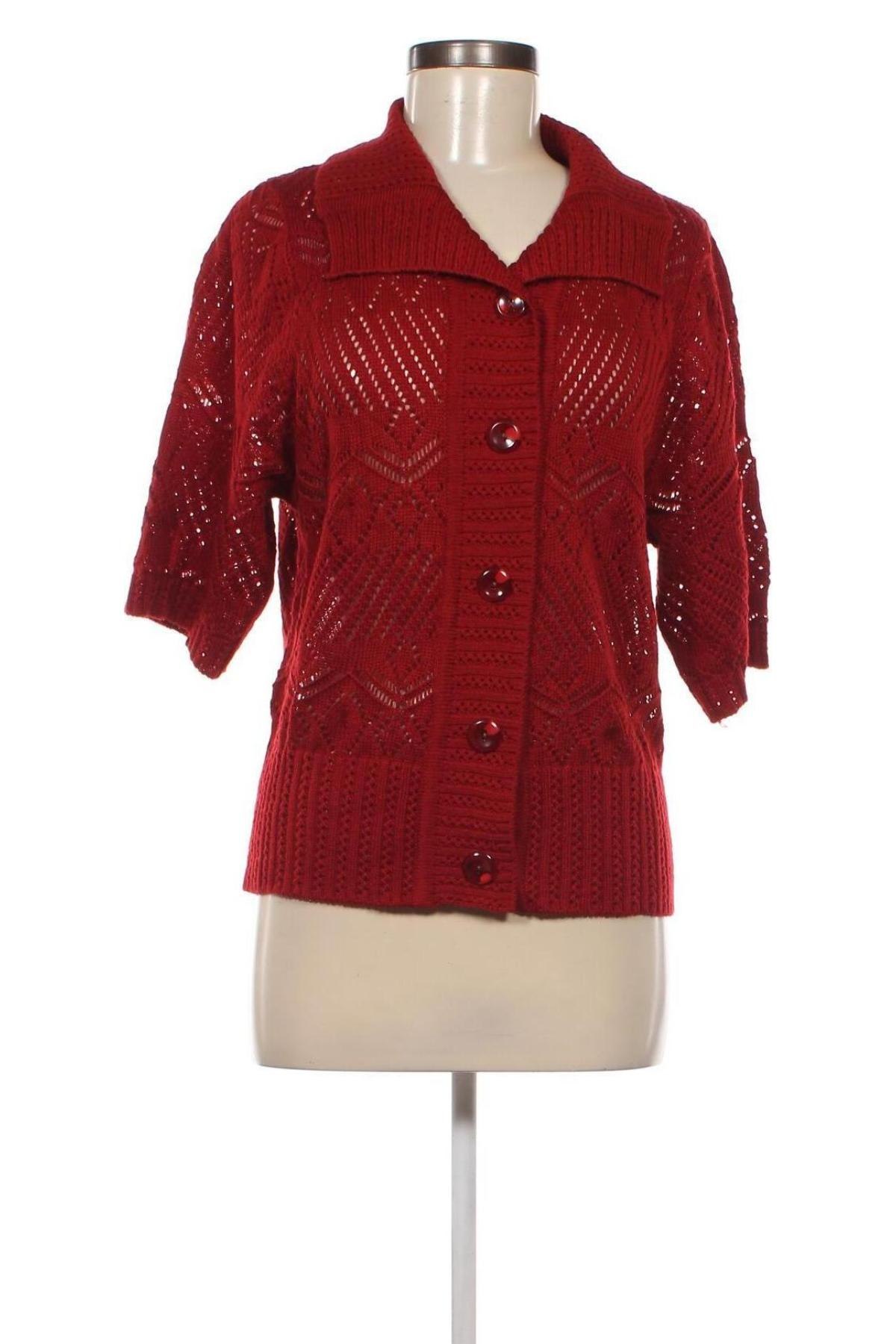 Damen Strickjacke, Größe M, Farbe Rot, Preis € 5,49