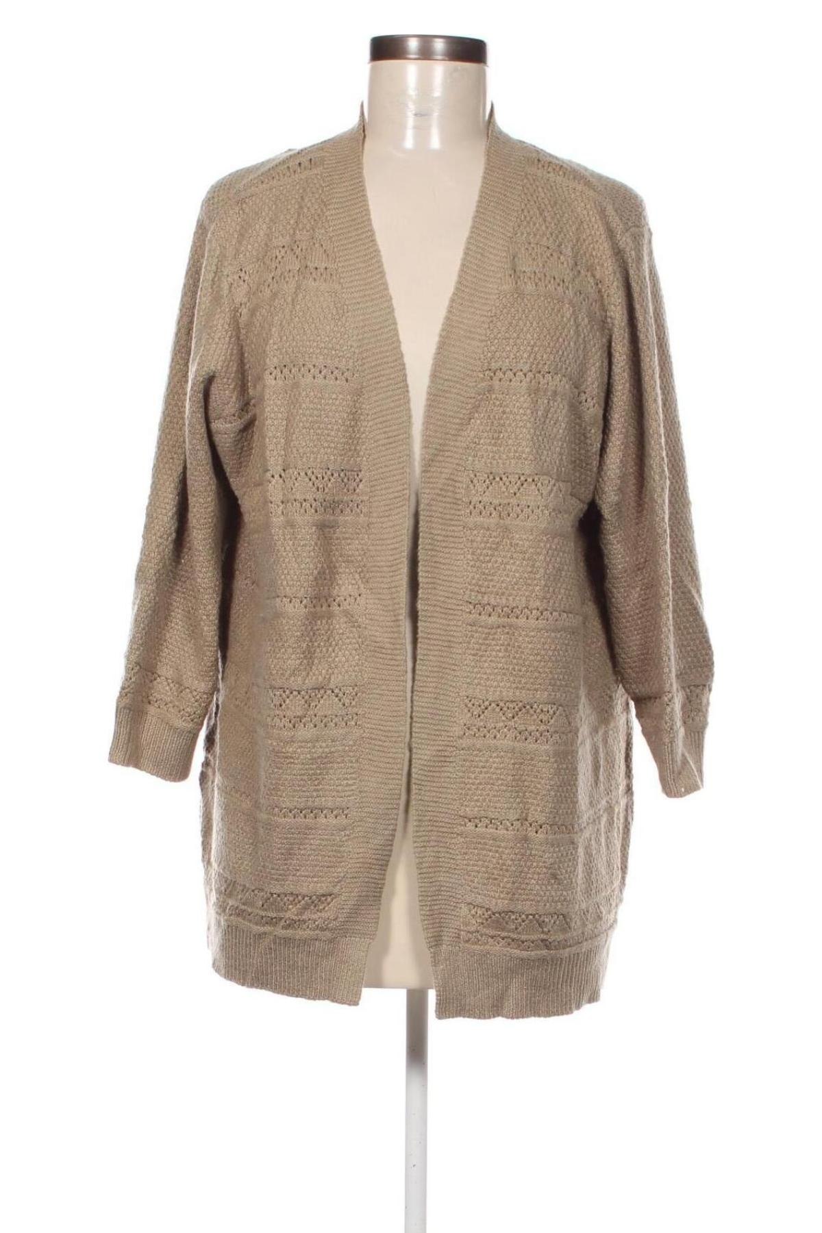 Damen Strickjacke, Größe L, Farbe Beige, Preis 8,49 €