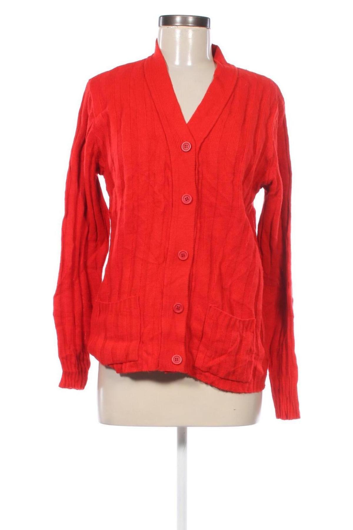 Damen Strickjacke, Größe L, Farbe Rot, Preis € 4,49