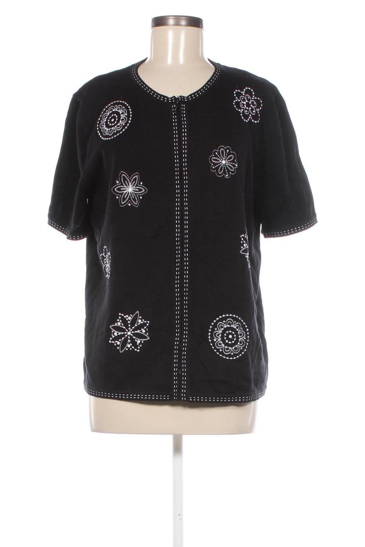 Cardigan de damă Alfred Dunner, Mărime L, Culoare Negru, Preț 95,99 Lei