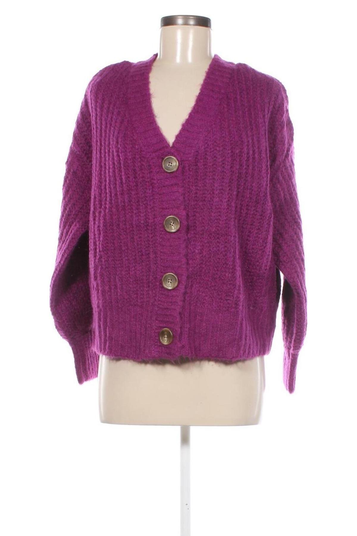 Cardigan de damă Ava & Viv, Mărime L, Culoare Mov, Preț 43,99 Lei