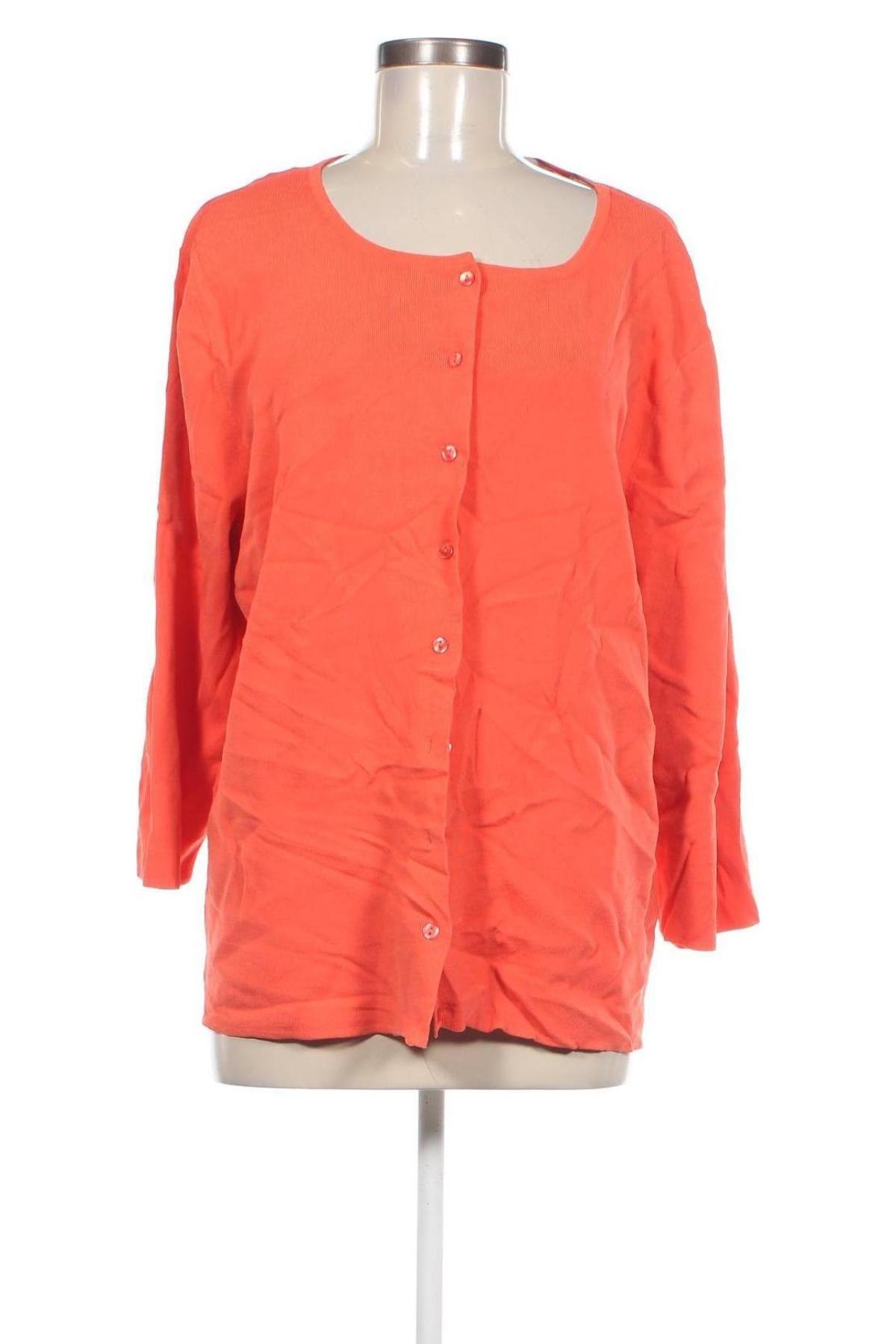 Damen Strickjacke Cable & Gauge, Größe XXL, Farbe Orange, Preis 9,49 €