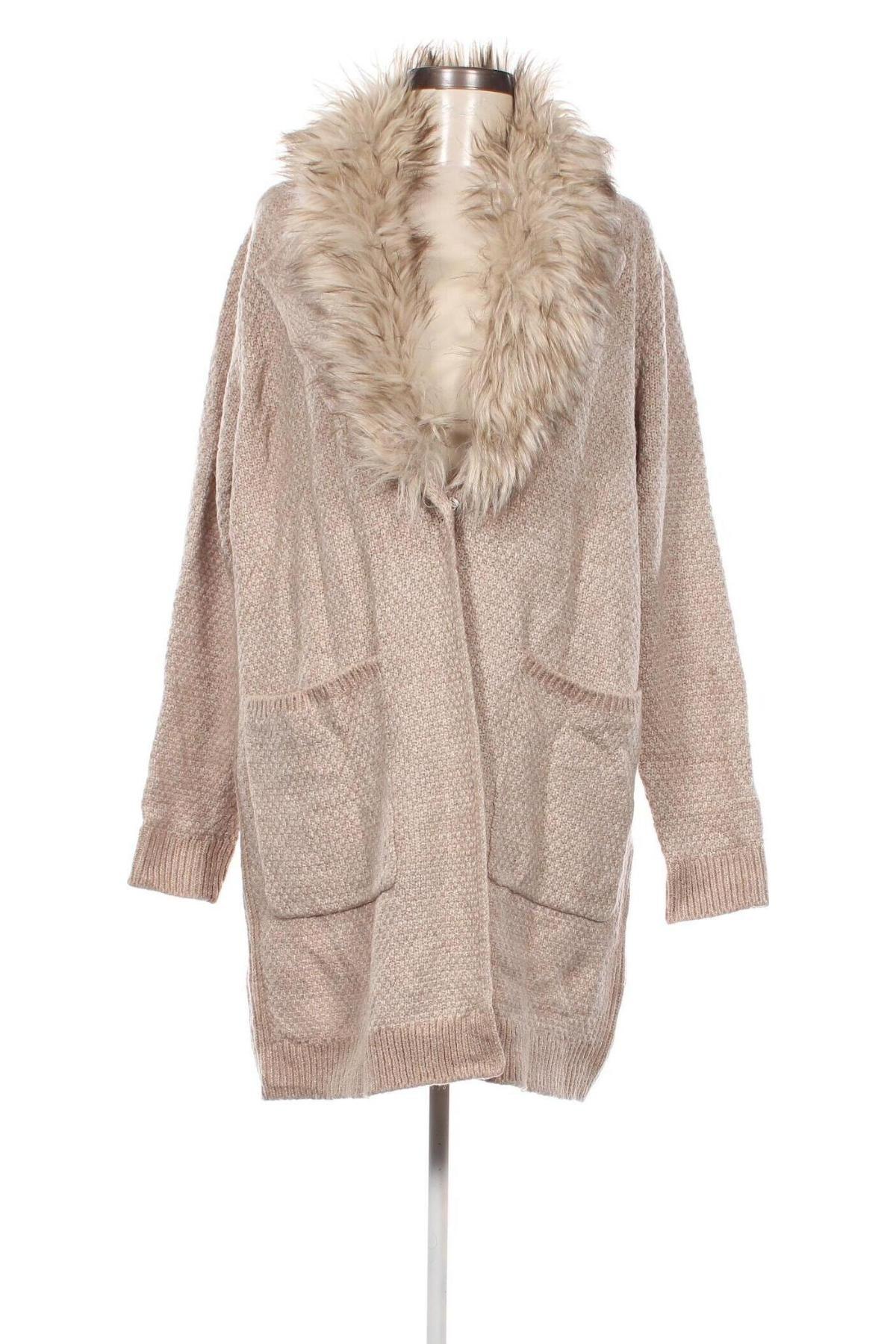 Damen Strickjacke Canda, Größe L, Farbe Beige, Preis 7,49 €