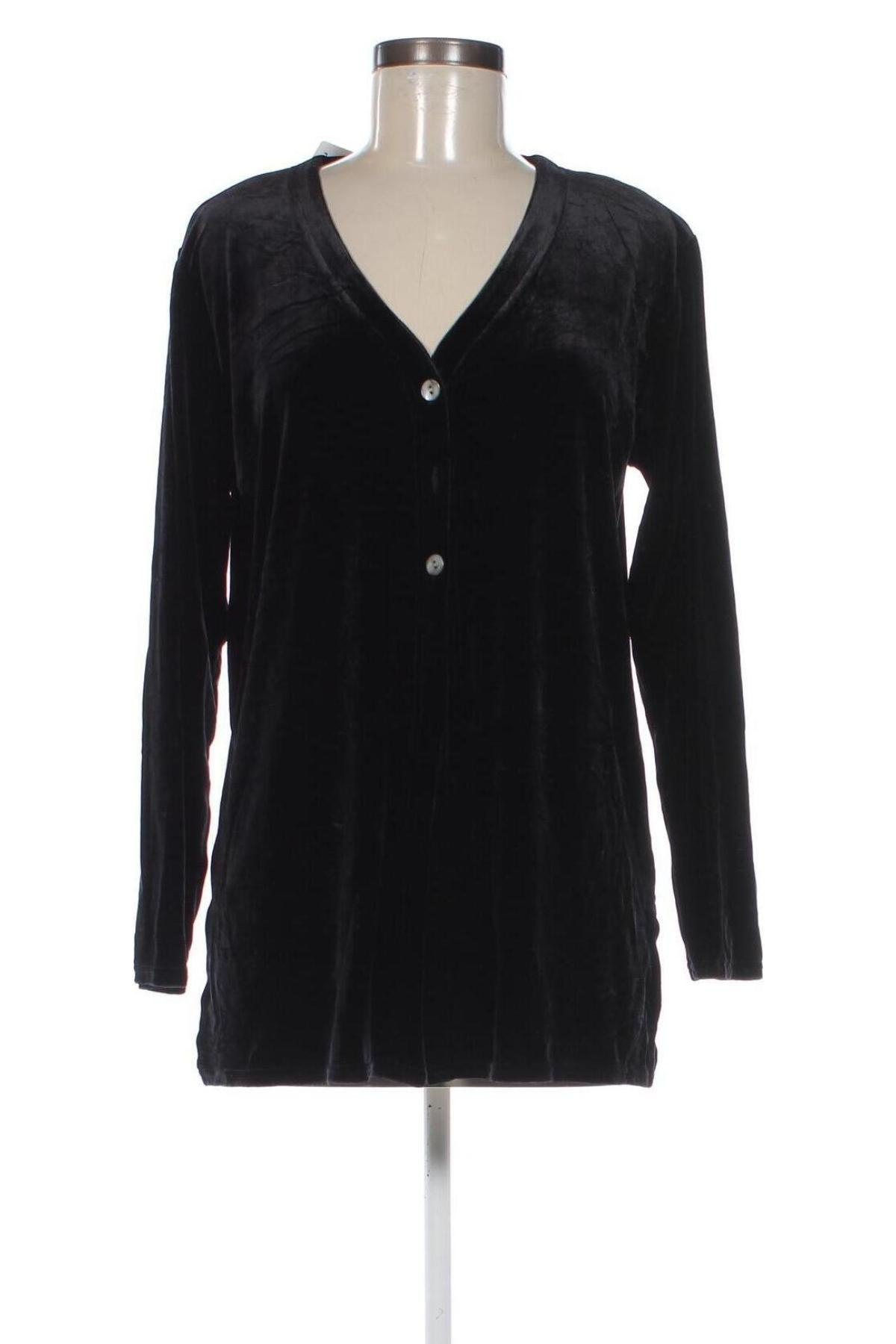 Cardigan de damă Denim&Co., Mărime S, Culoare Negru, Preț 95,99 Lei