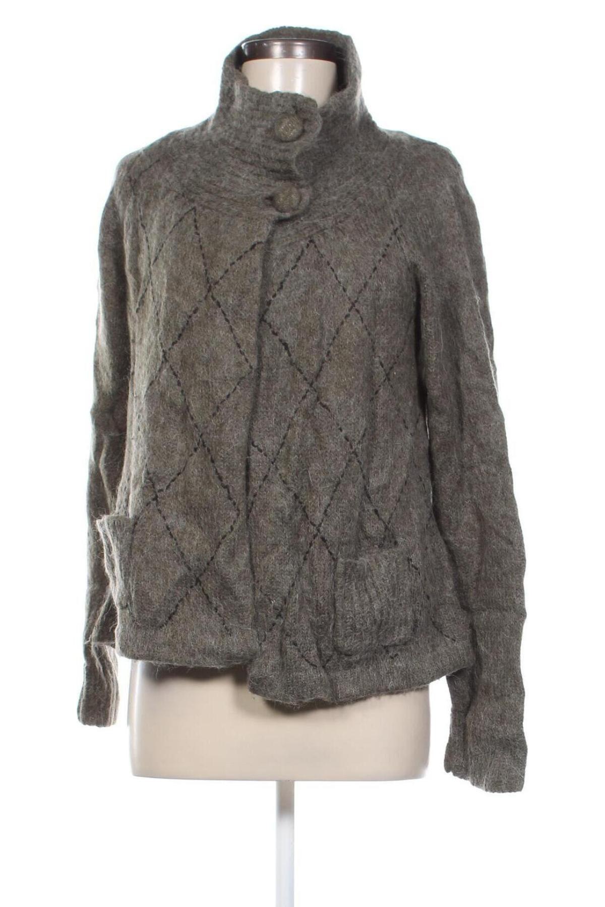 Damen Strickjacke Dept, Größe L, Farbe Grün, Preis 11,49 €