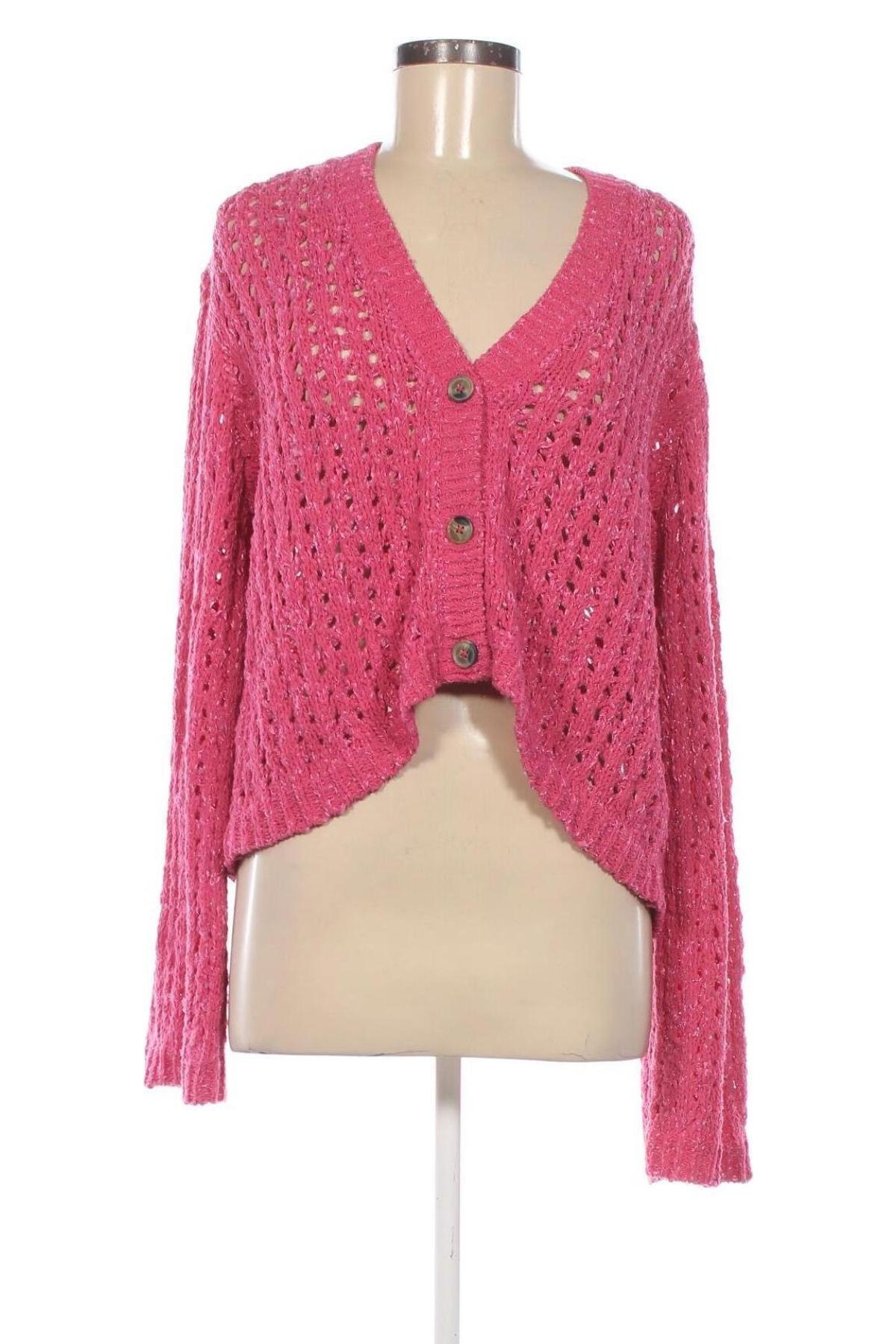 Damen Strickjacke Free Quent, Größe XL, Farbe Rosa, Preis 6,99 €