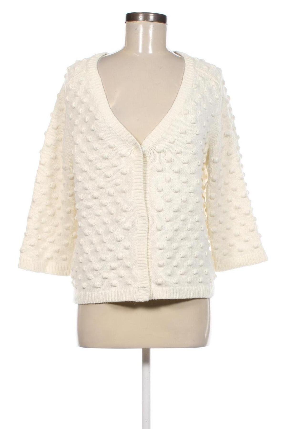 Damen Strickjacke Lands' End, Größe M, Farbe Beige, Preis € 10,49