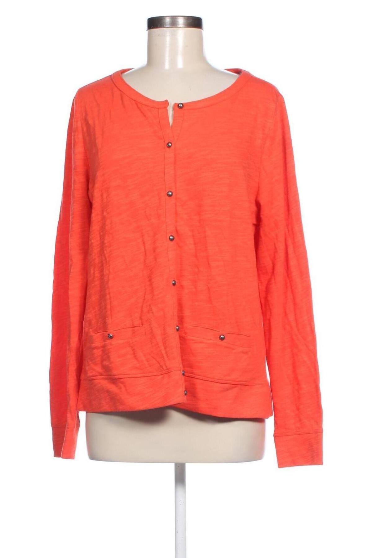 Damen Strickjacke Land's End, Größe L, Farbe Orange, Preis 11,99 €