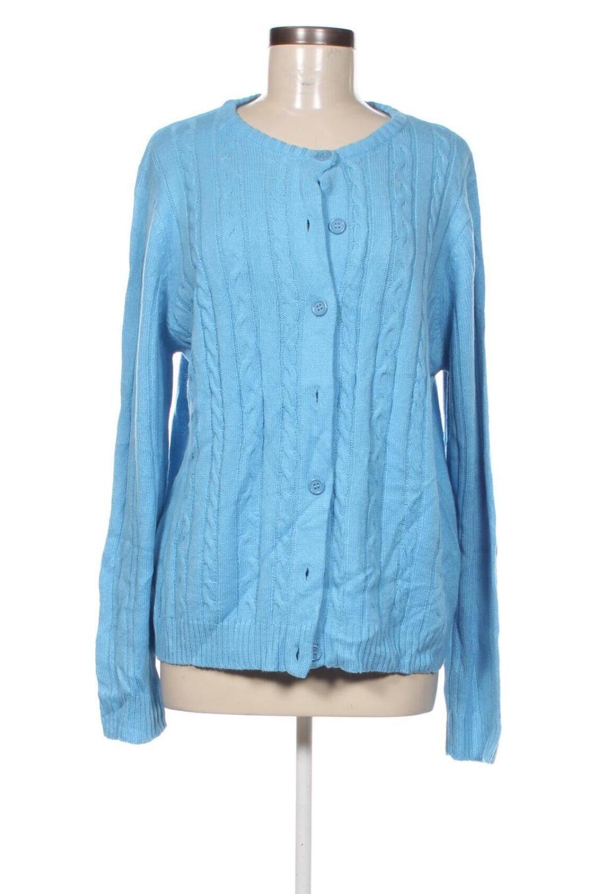 Damen Strickjacke Sara Morgan, Größe L, Farbe Blau, Preis € 4,49