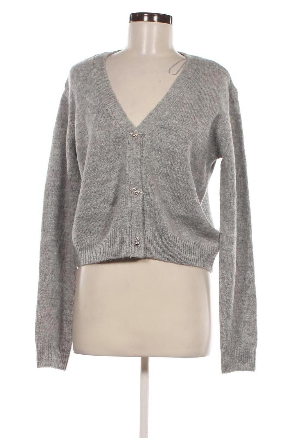 Damen Strickjacke Sinsay, Größe XL, Farbe Grau, Preis 27,70 €