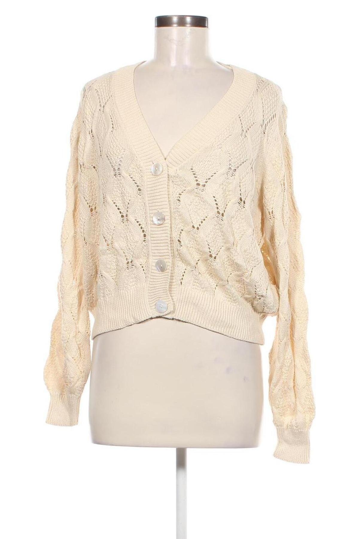 Damen Strickjacke Vero Moda, Größe M, Farbe Beige, Preis 8,99 €