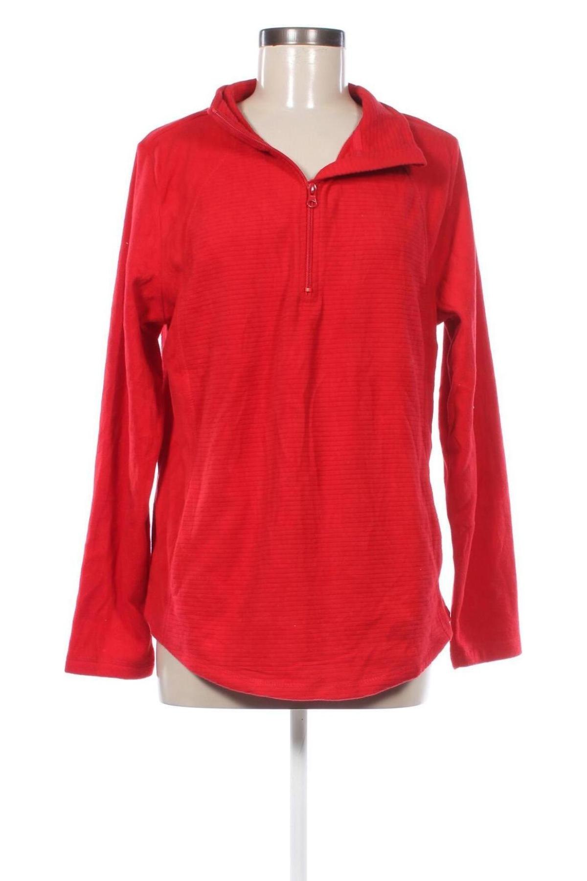 Damen Fleece Shirt St John's Bay, Größe L, Farbe Rot, Preis € 16,49