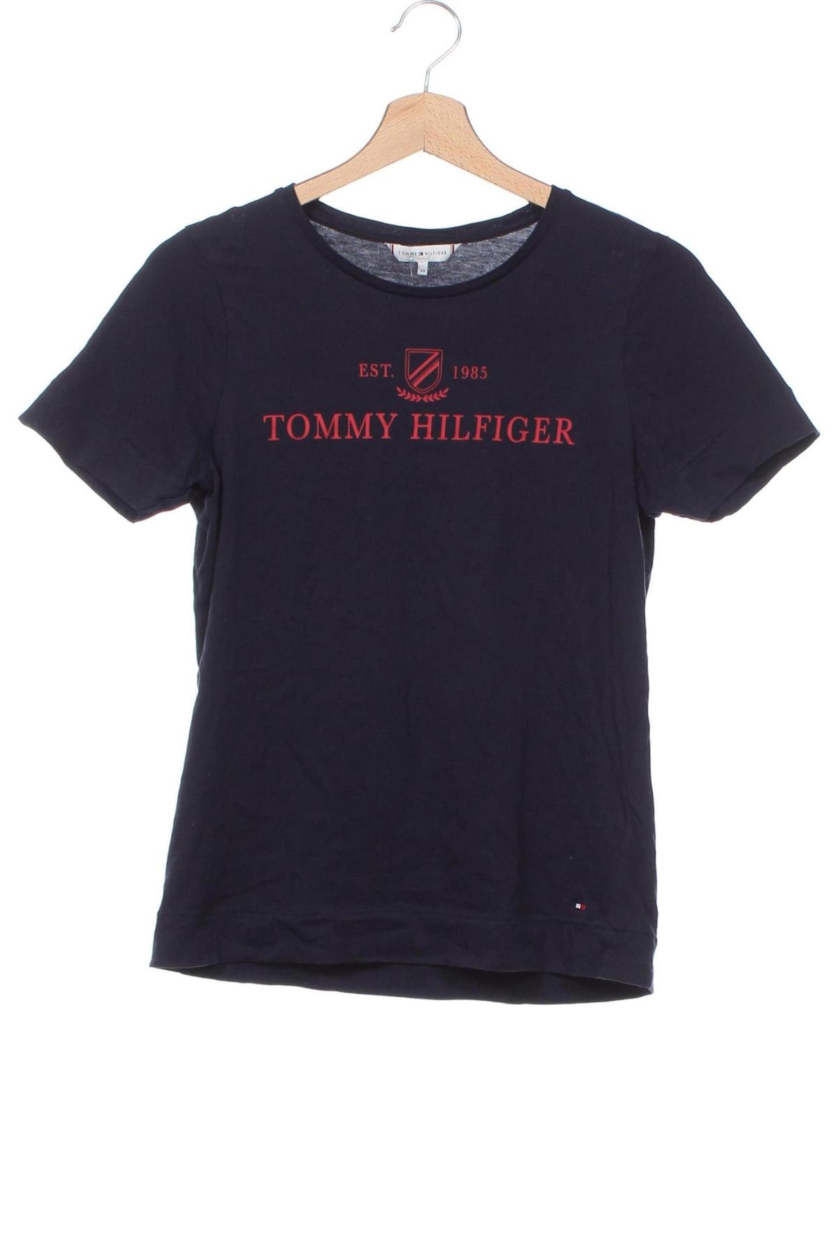 Damen T-Shirt Tommy Hilfiger, Größe XS, Farbe Blau, Preis 12,49 €