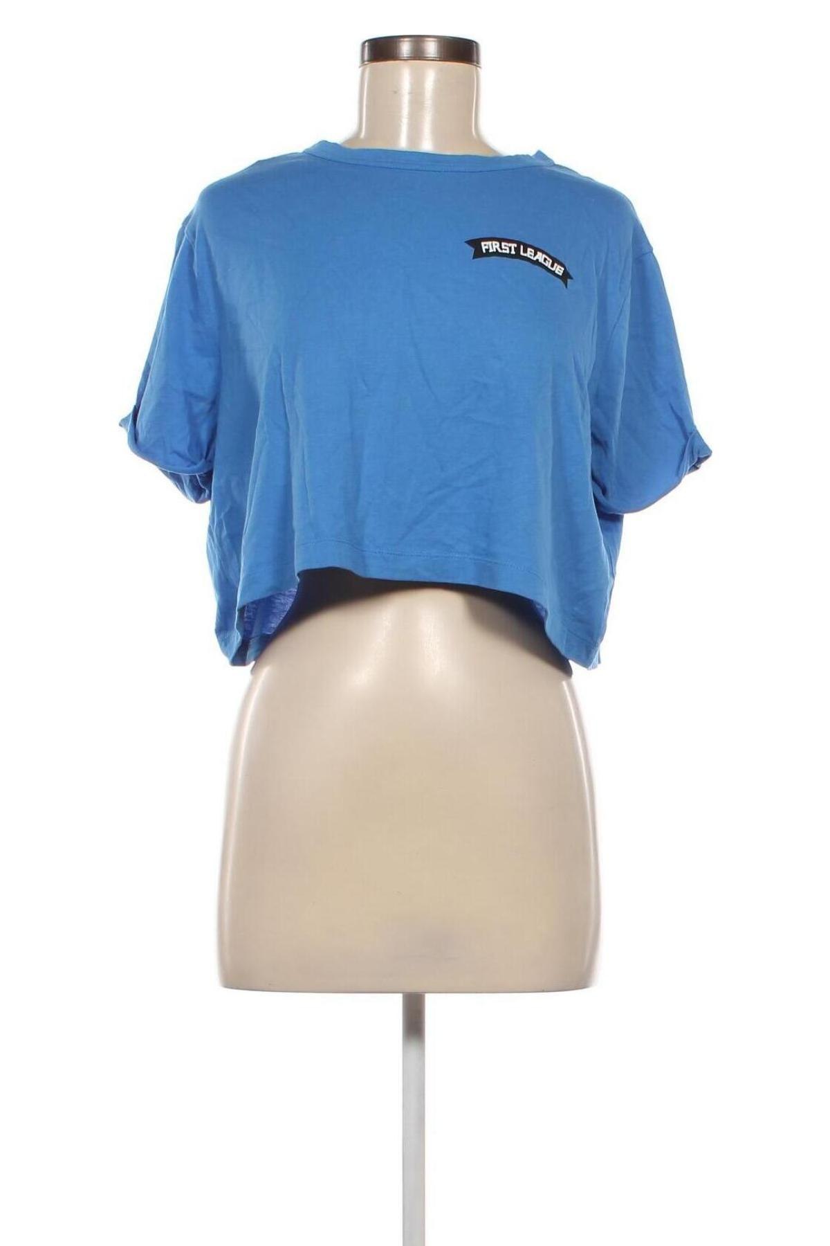 Damen T-Shirt Zara Trafaluc, Größe M, Farbe Blau, Preis € 3,99