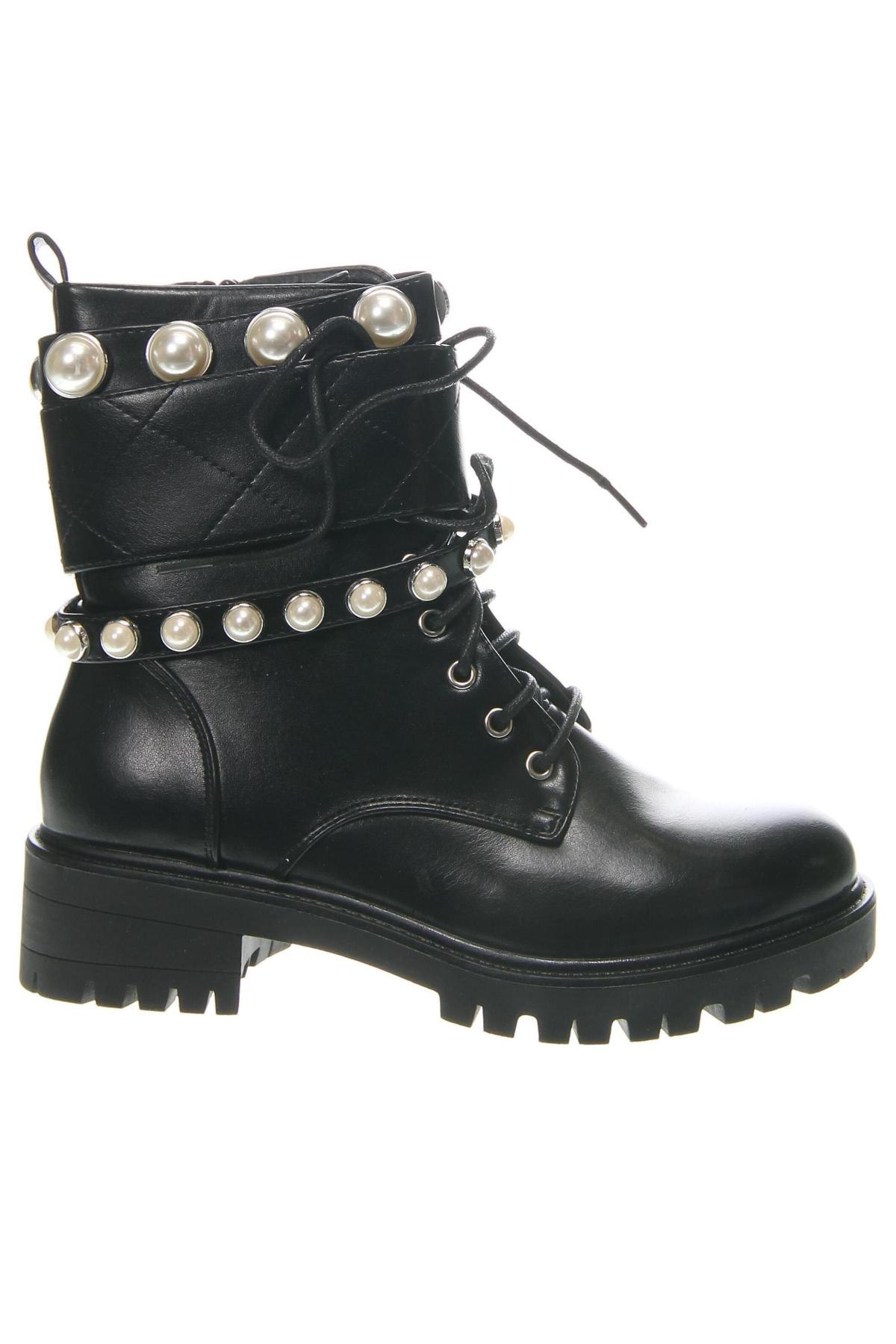 Botine de damă Ideal Shoes, Mărime 38, Culoare Negru, Preț 120,29 Lei