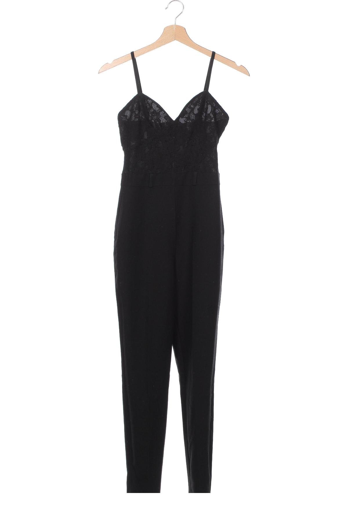 Langer Damen-Overall Miss Selfridge, Größe XXS, Farbe Schwarz, Preis € 11,99