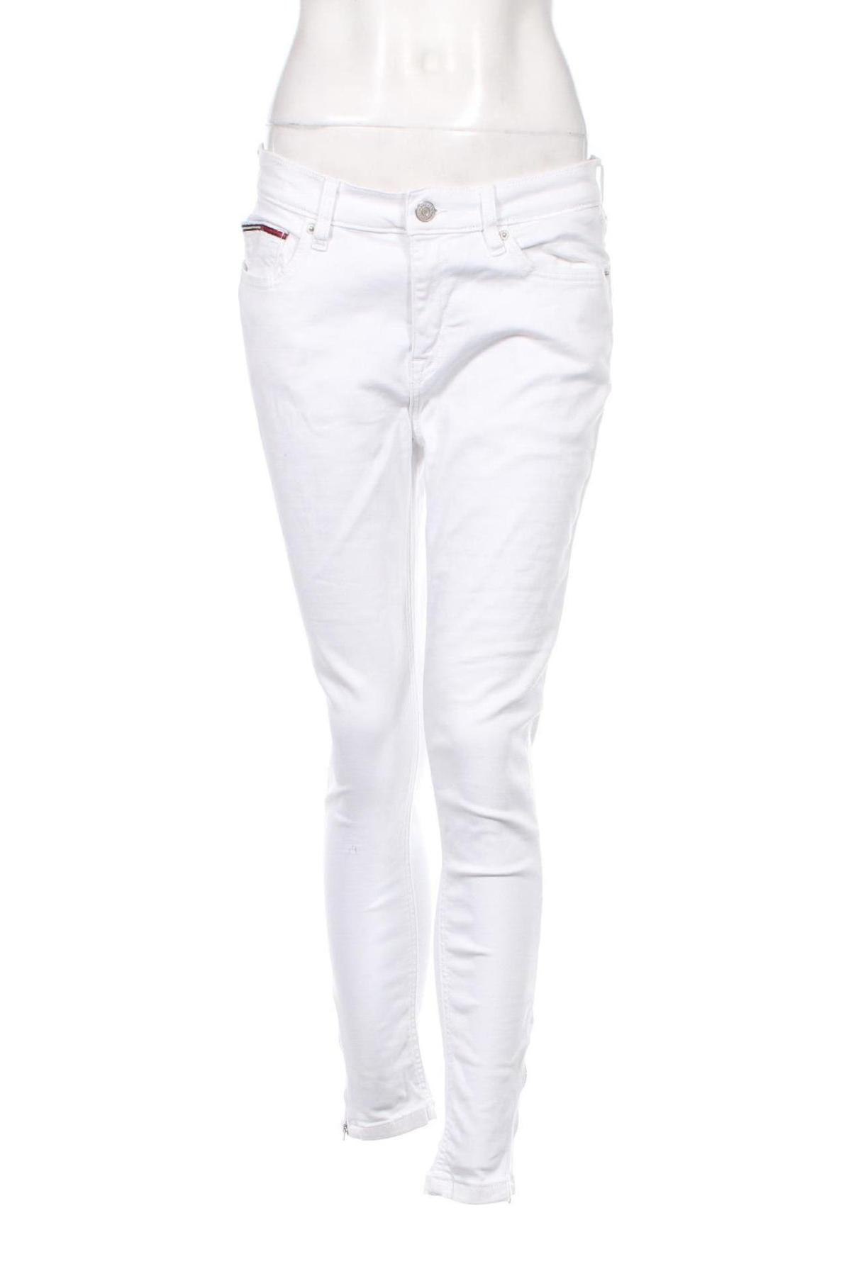 Damskie jeansy Tommy Hilfiger, Rozmiar L, Kolor Biały, Cena 122,99 zł