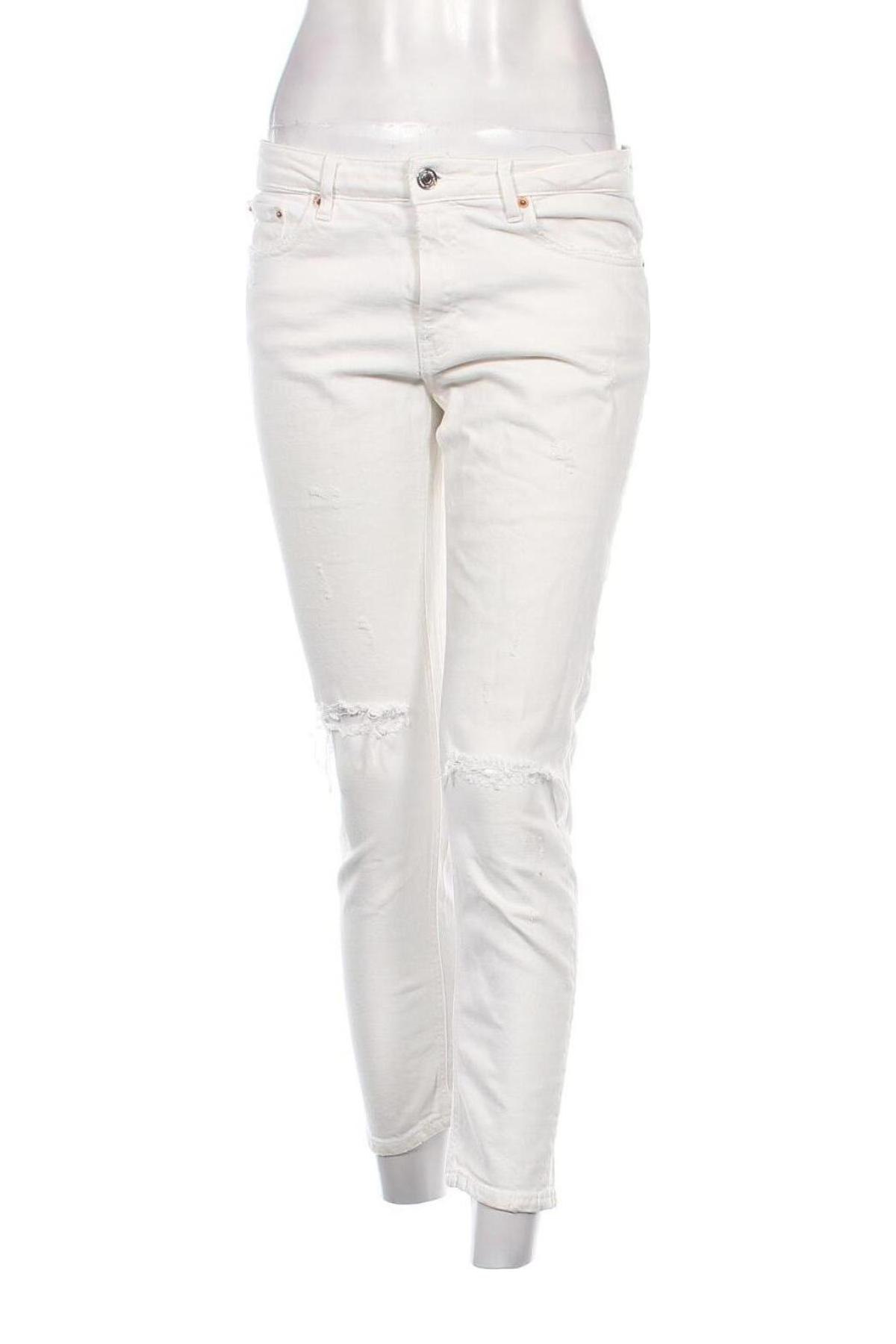 Damen Jeans Zara, Größe M, Farbe Weiß, Preis 8,99 €