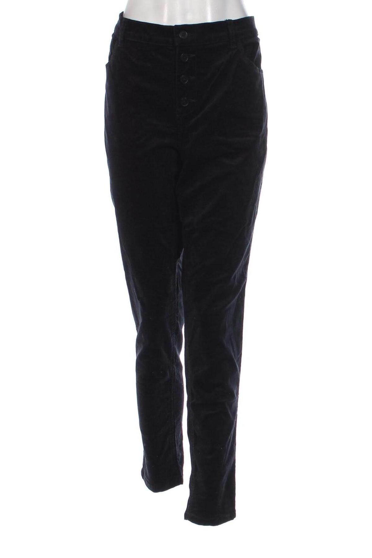 Pantaloni de velvet de femei, Mărime XL, Culoare Negru, Preț 38,99 Lei