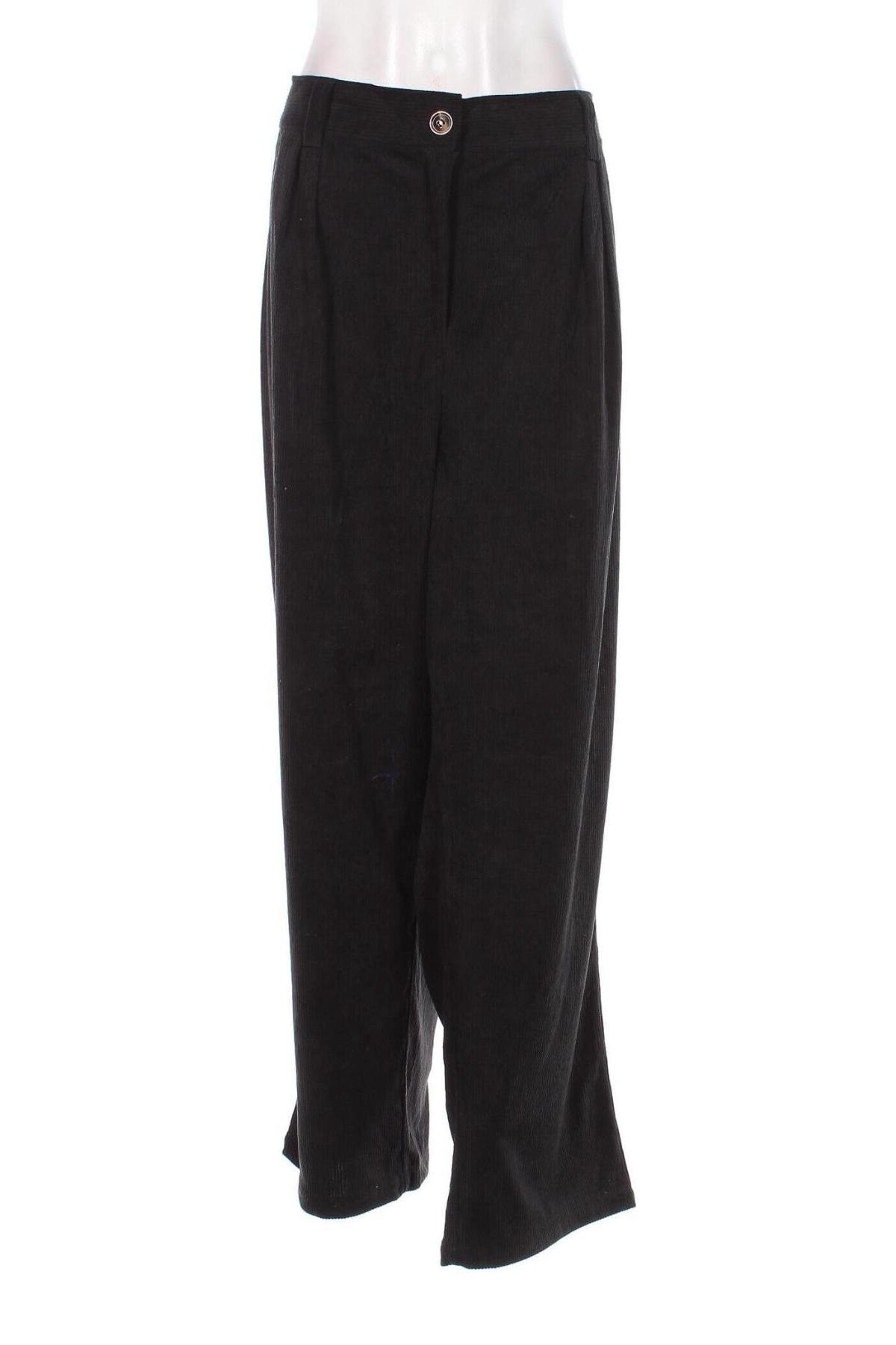 Pantaloni de velvet de femei, Mărime 3XL, Culoare Negru, Preț 95,99 Lei