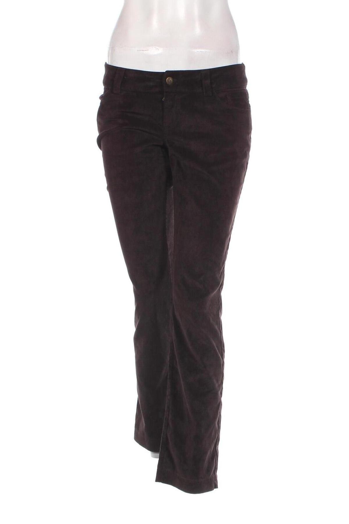 Pantaloni de velvet de femei, Mărime S, Culoare Maro, Preț 26,99 Lei