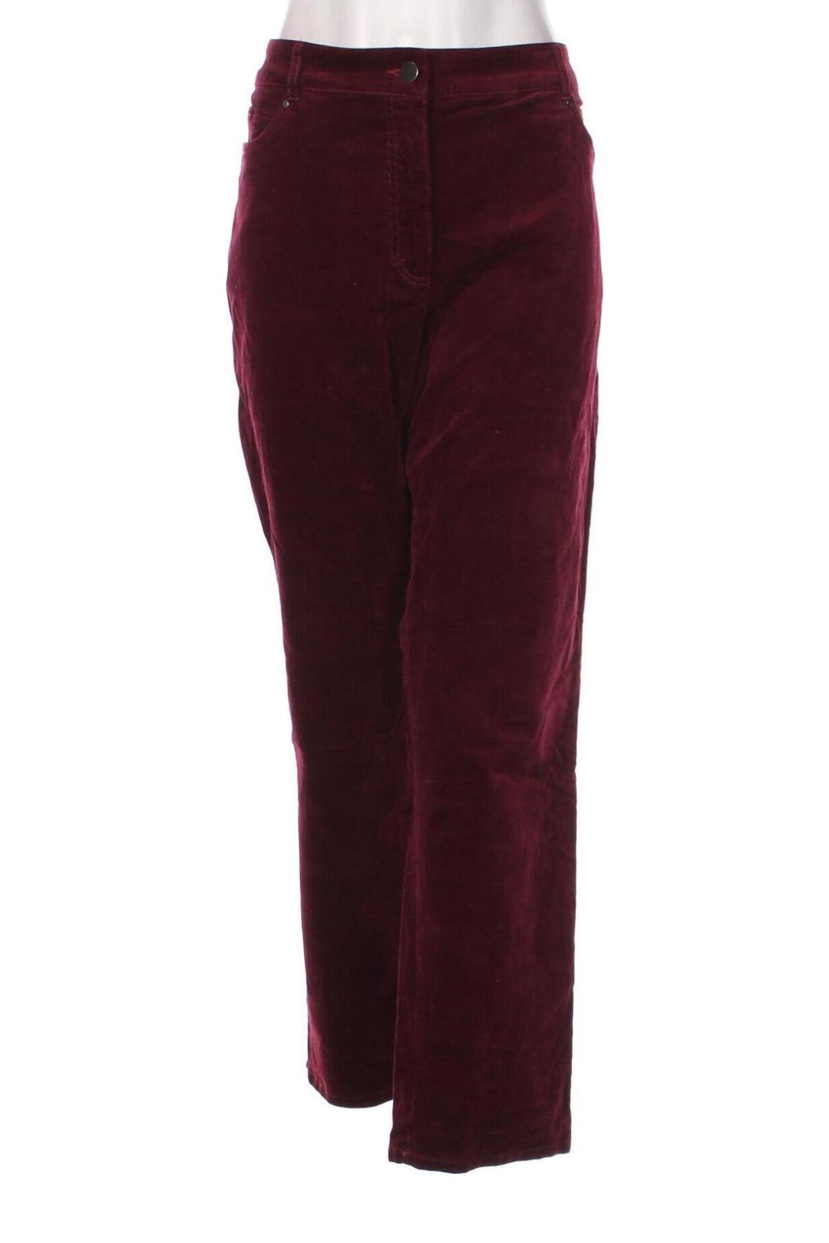 Damen Cordhose Adagio, Größe XL, Farbe Rot, Preis 6,99 €